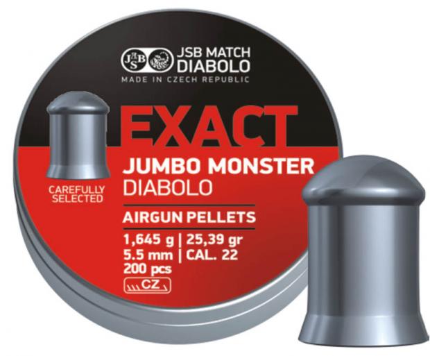 JSB マッチ・ディアボロ エグザクト・ジャンボ・モンスター 空気銃ペレット 5.5mm Match Diabolo Exact Jumbo Monster