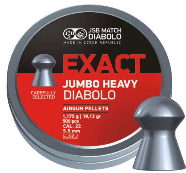 JSB マッチ・ディアボロ エグザクト・ジャンボ・ヘビー 空気銃ペレット 5.5mm Match Diabolo Exact Jumbo Heavy